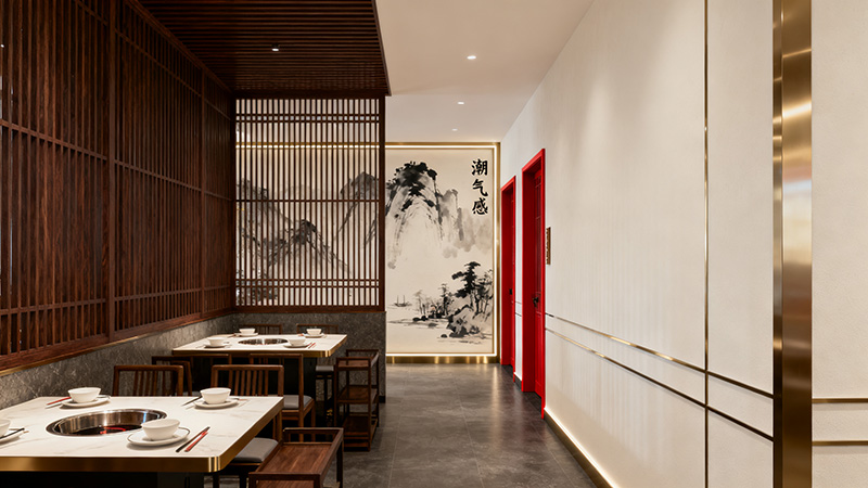 新中式火鍋店裝修效果圖